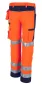 Preview: Warnschutz Bundhose Qualitex PRO WS warnorange/marine